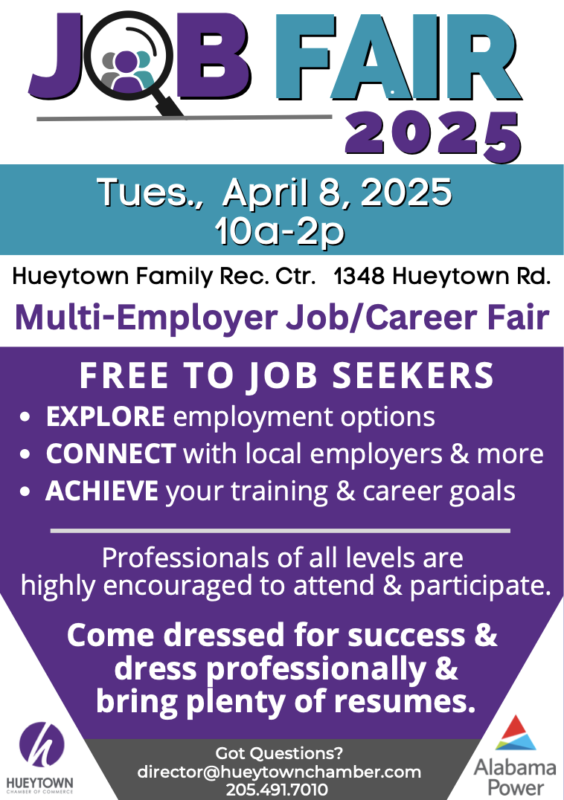 Hueytown Chamber of Commerce to Host Job Fair